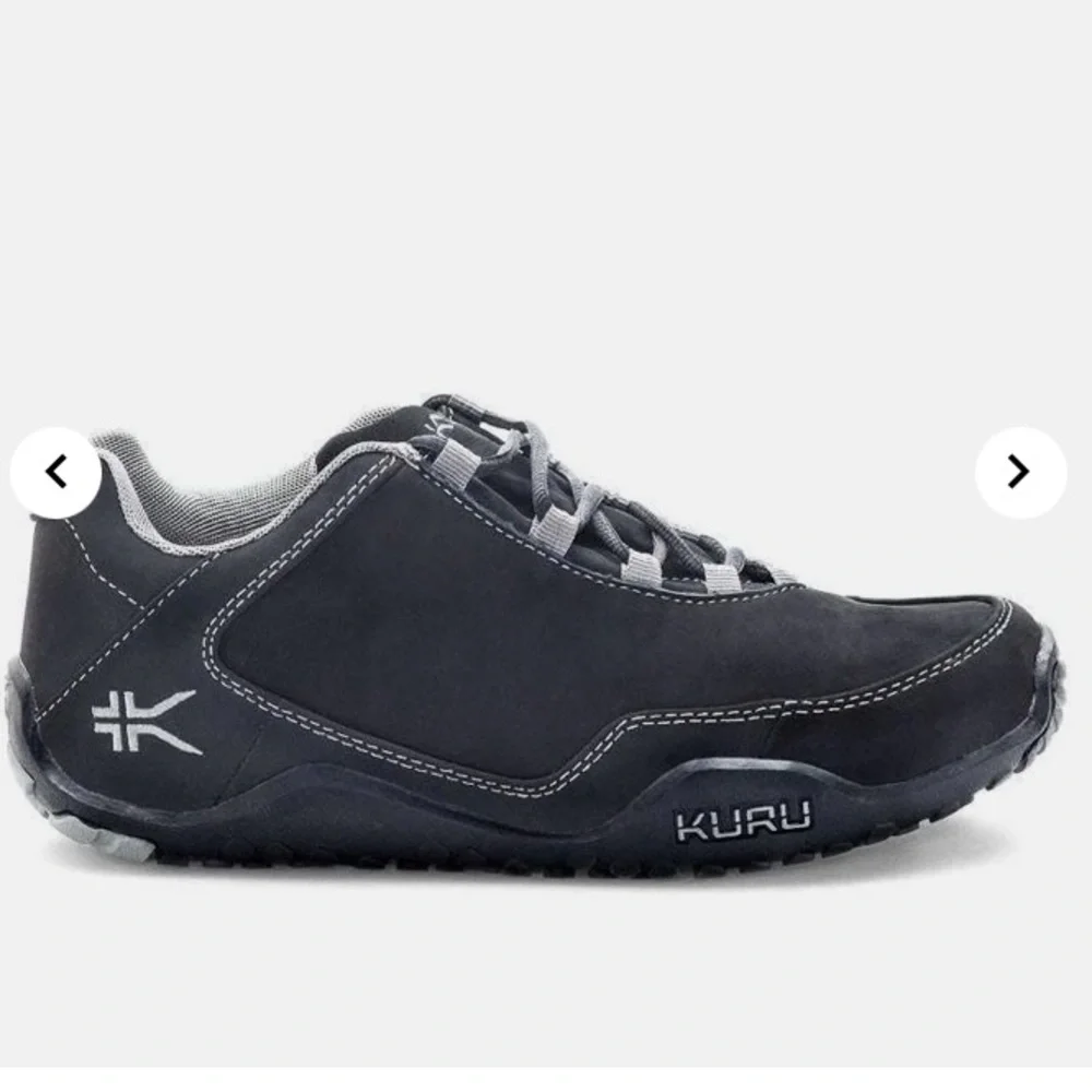 KURU CHICANE Men's Black and Gray Athletic Shoes size 8‎ Wide